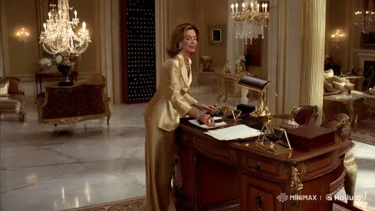 Opulent Lifestyle of a Wealthy Woman in Grand Mansion – AI Generated Video | Hailuo AI