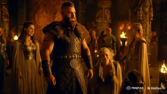 Viking Hero and Valkyries in Cinematic Grandeur – AI Generated Video | Hailuo AI