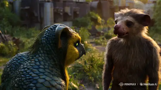 Hyper-Realistic Daylight Encounter of Chupacabra and Weasel Man – AI Generated Video | Hailuo AI