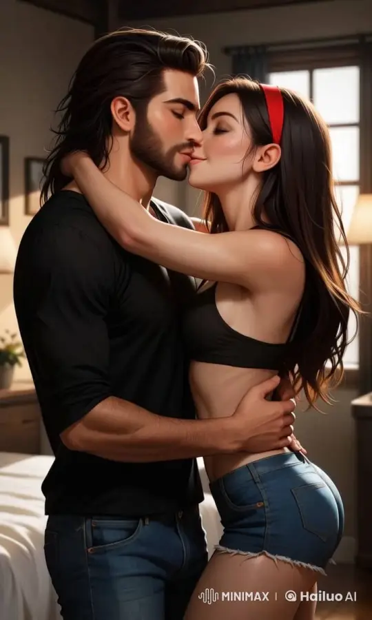 Romantic Embrace: Intimate Couple's Tenderness – AI Generated Video | Hailuo AI