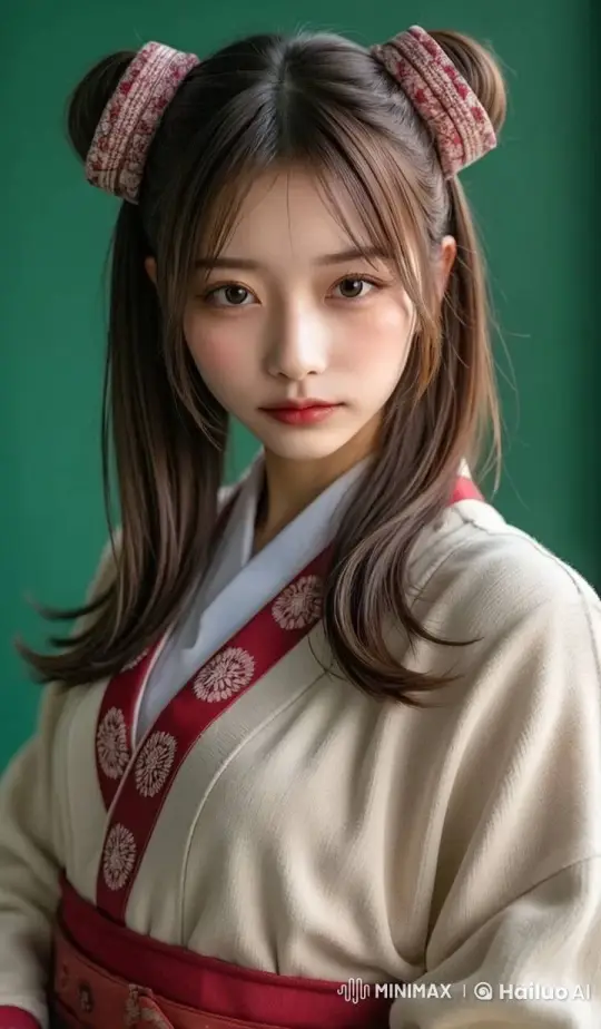 Young Woman in Traditional Kimono with Graceful Presence – AI Generated Video | Hailuo AI