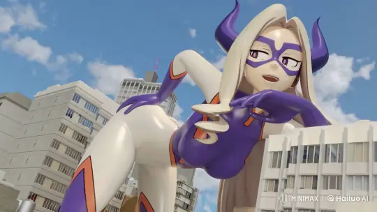 Mt. Lady: Giantess Heroine in Peaceful Cityscape – AI Generated Video | Hailuo AI