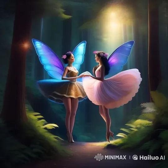 Magical Fairies Dance in Enchanted Forest Light – AI Generated Video | Hailuo AI