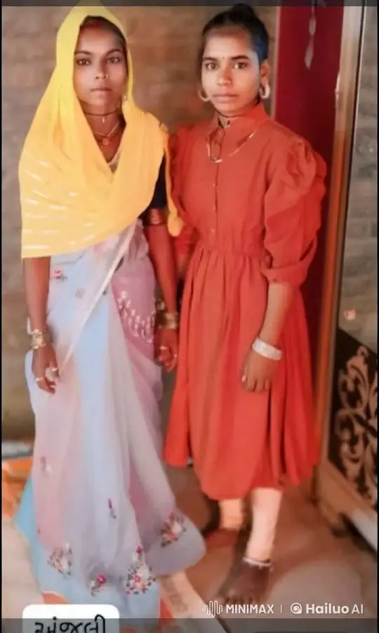 Young Women Share Intimate Moment in Blurred Background – AI Generated Video | Hailuo AI