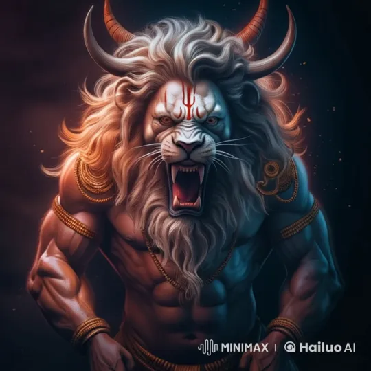 Anthropomorphic Lion in Roaring Pose with Dramatic Live2D Animation – AI Generated Video | Hailuo AI