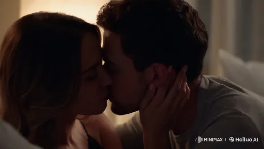 Intimate Moment: Couple's Tender Connection in Soft Light – AI Generated Video | Hailuo AI