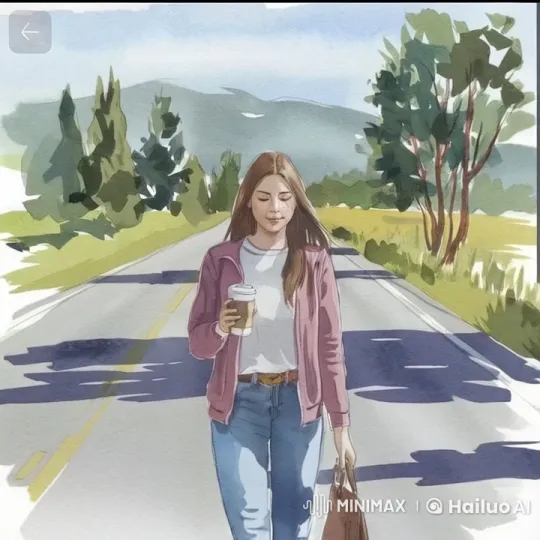 Peaceful Country Walk with a Young Woman – AI Generated Video | Hailuo AI