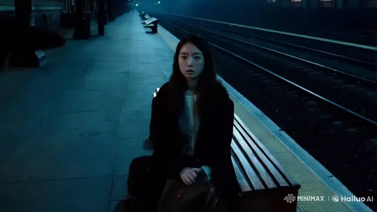 The Stranger at the Station: A Midnight Encounter – AI Generated Video | Hailuo AI