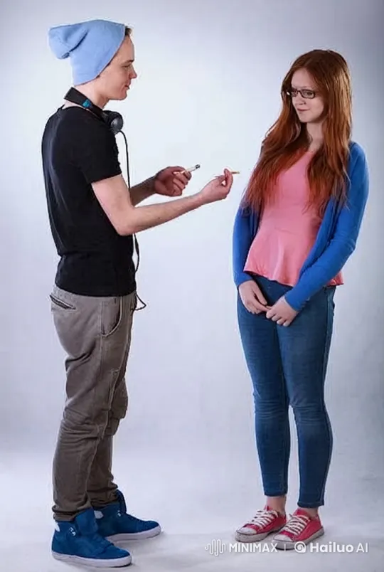 Young Couple Exchanging a Tender Kiss – AI Generated Video | Hailuo AI