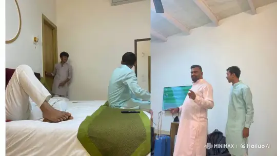 Intimate Gathering with Affectionate Interactions – AI Generated Video | Hailuo AI