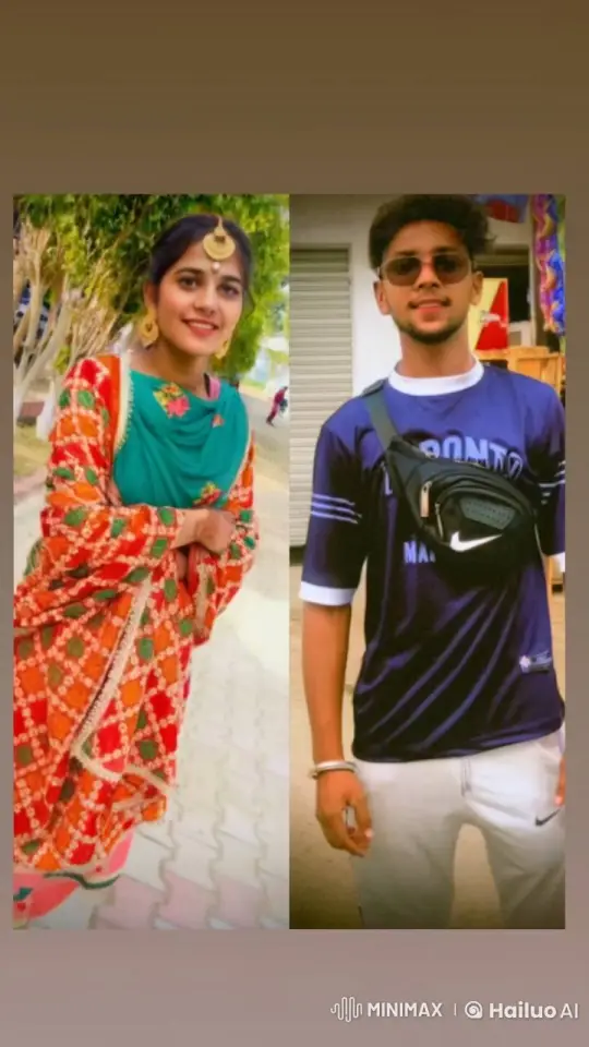 Traditional Woman and Sporty Man Briefly Kiss – AI Generated Video | Hailuo AI