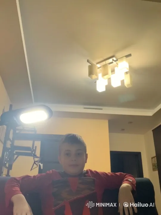 Boy Observes Animated Babies Crawling in Bright Room – AI Generated Video | Hailuo AI