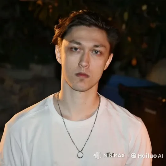 Man Reveals Muscular Physique in Dark Background Video – AI Generated Video | Hailuo AI