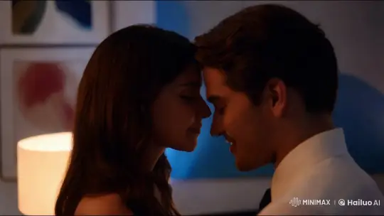 Intimate Couple's Moment in Elegant, Dimly Lit Room – AI Generated Video | Hailuo AI