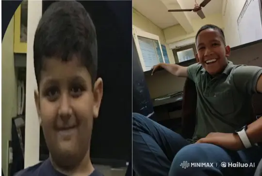 Two Boys Share a Sweet Kiss in Split-Screen Video – AI Generated Video | Hailuo AI