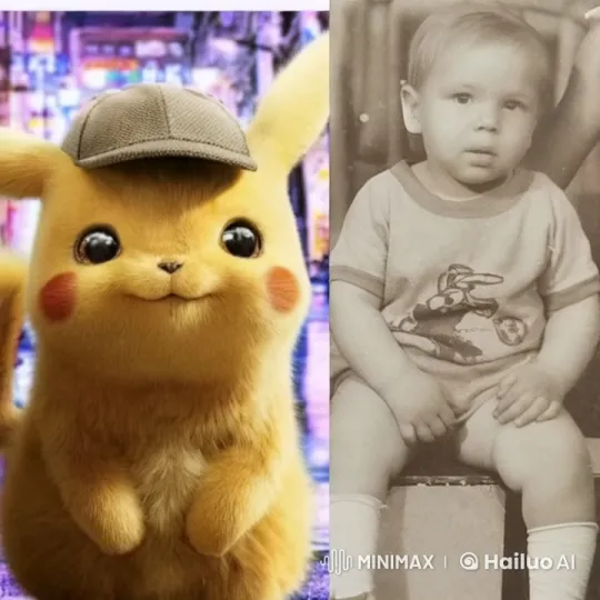 Pikachu and Child Embrace, Wave to Crowd in Joyful Scene – AI Generated Video | Hailuo AI