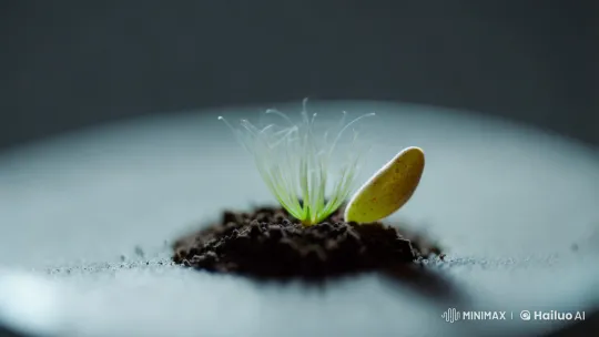 Time-Lapse of Seed's Mesmerizing Germination – AI Generated Video | Hailuo AI