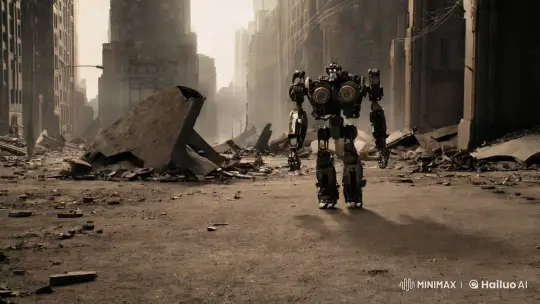 Abandoned City: A Robot's Journey Through Decay – AI Generated Video | Hailuo AI