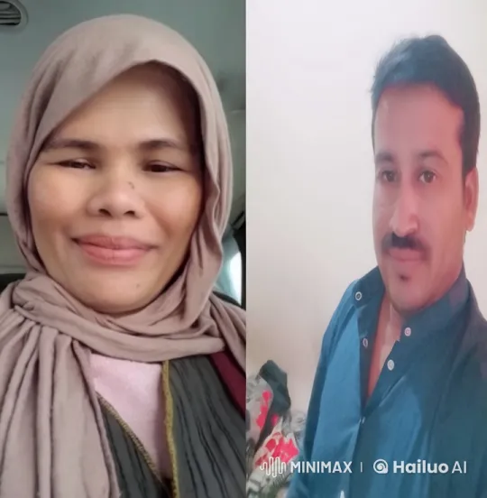 Couple's Synchronized Smiles and Virtual Kiss Scene – AI Generated Video | Hailuo AI