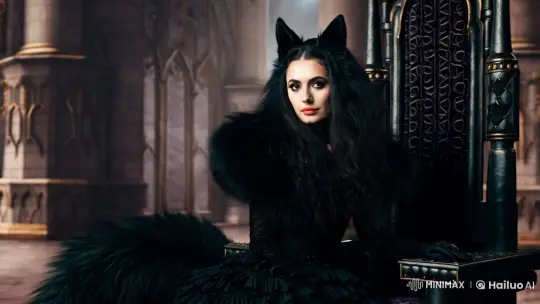 Mysterious Woman in Gothic Fantasy Setting – AI Generated Video | Hailuo AI