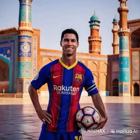 Barcelona FC Player Showcases Athleticism and Culture – AI Generated Video | Hailuo AI