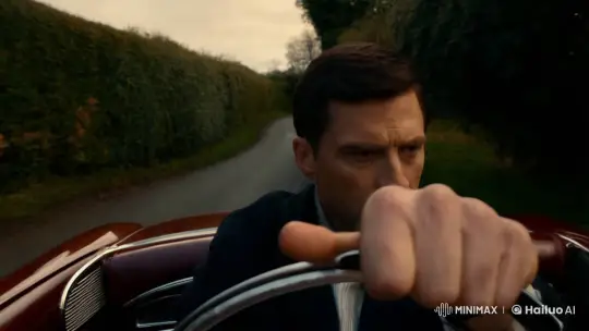 Vintage Car Journey Through Overgrown Road to Graveyard – AI Generated Video | Hailuo AI