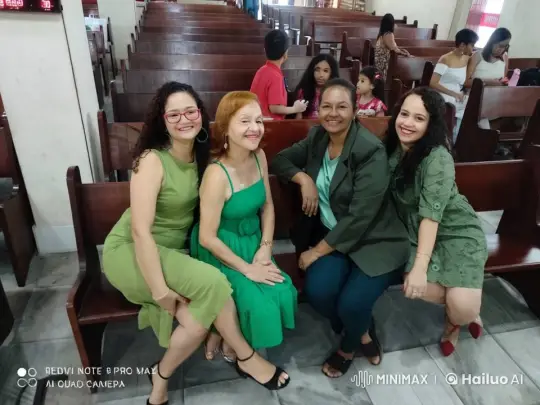 Women Enjoying a Casual Gathering in a Church Setting – AI Generated Video | Hailuo AI