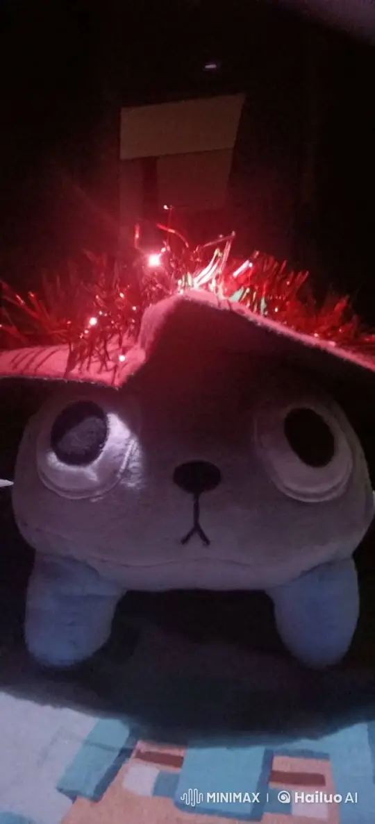 Plush Toy Faces Explosion in Dark Room – AI Generated Video | Hailuo AI