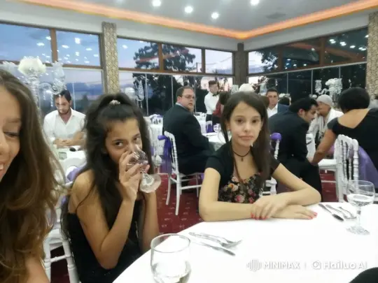 Girls Startled by Crow at Elegant Banquet – AI Generated Video | Hailuo AI