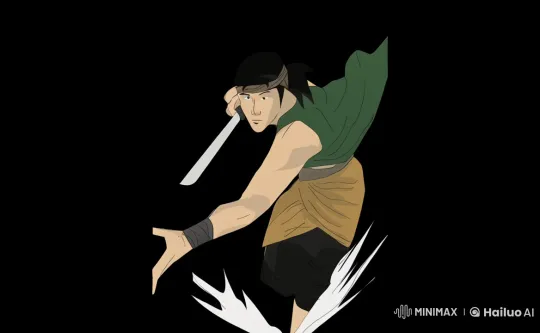 Forest Training: Graceful Swordsmanship Display – AI Generated Video | Hailuo AI