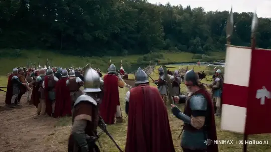 9th-Century Battlefield: Intense Warrior Clash Captured – AI Generated Video | Hailuo AI