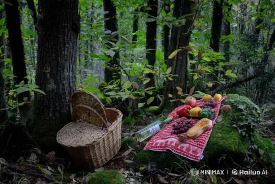 Cozy Forest Picnic in Live2D Animation – AI Generated Video | Hailuo AI