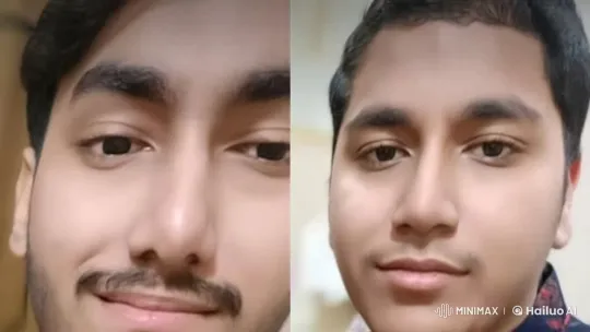 Two Young Men in Live2D Animation Display Synchronized Gestures of Tenderness – AI Generated Video | Hailuo AI