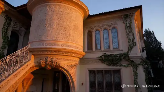 Baroque-Inspired Building with Art Nouveau Touches – AI Generated Video | Hailuo AI