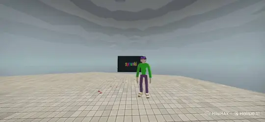 Animated Character in 3D Environment with Dramatic Explosion Scene – AI Generated Video | Hailuo AI