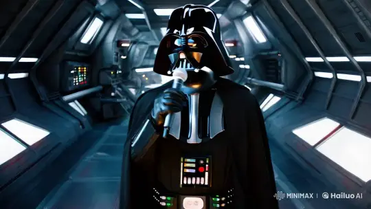 Darth Vader Rap Scene in Star Wars Ship Interior – AI Generated Video | Hailuo AI