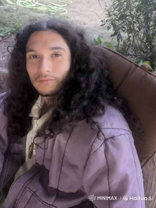 Imaginative Whimsy: Man Poses with Animated Animals and Mystical Features – AI Generated Video | Hailuo AI