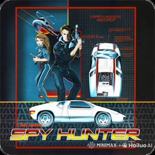 Spy Hunter Arcade Game: High-Speed Chase with Futuristic Car – AI Generated Video | Hailuo AI