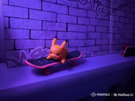 Pikachu Skateboarding Tricks on Graffiti Wall – AI Generated Video | Hailuo AI