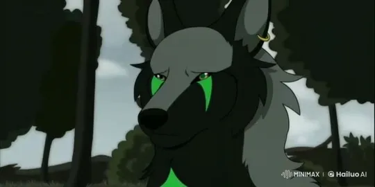 Wolf Transforms into White Powder, Vanishes in Forest – AI Generated Video | Hailuo AI