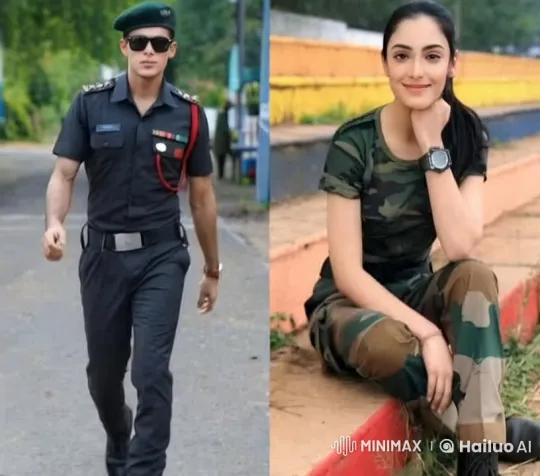 Military Couple Shares Intimate Moment – AI Generated Video | Hailuo AI
