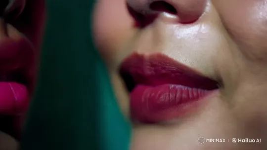 Intimate Close-Up of a Tender Kiss in Dreamlike Scene – AI Generated Video | Hailuo AI