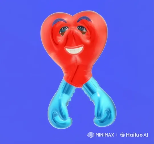 Boxy: Animated Character Sends Virtual Love in Live2D – AI Generated Video | Hailuo AI