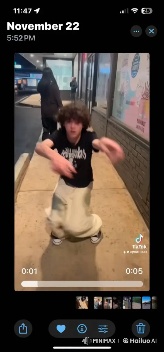 Dancer Transforms into Horror in Eerie Urban Setting – AI Generated Video | Hailuo AI