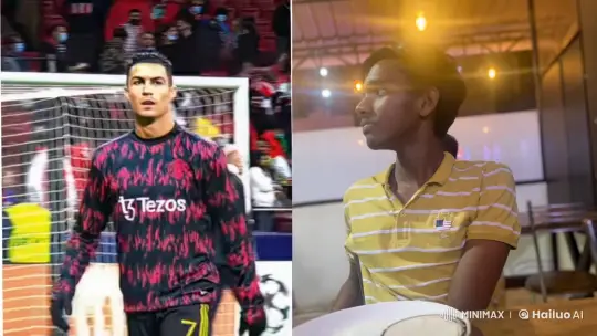 Footballer and Young Man Share Tender Connection – AI Generated Video | Hailuo AI
