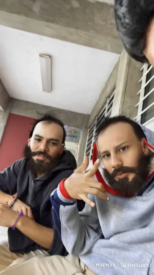 Two Individuals Share a Tender Moment in an Outdoor Corridor – AI Generated Video | Hailuo AI