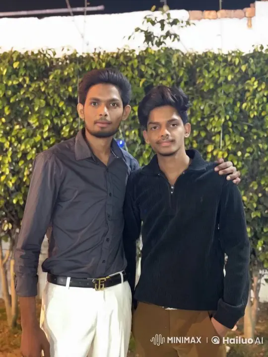 Two Men Kiss Gently in Nighttime Garden – AI Generated Video | Hailuo AI