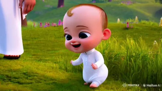 3D Animated Short: Father and Son's Joyful Stroll – AI Generated Video | Hailuo AI
