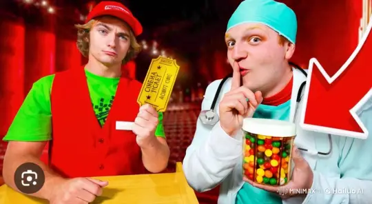 Cinema Employee Reacts to Exploding Candy Jar – AI Generated Video | Hailuo AI