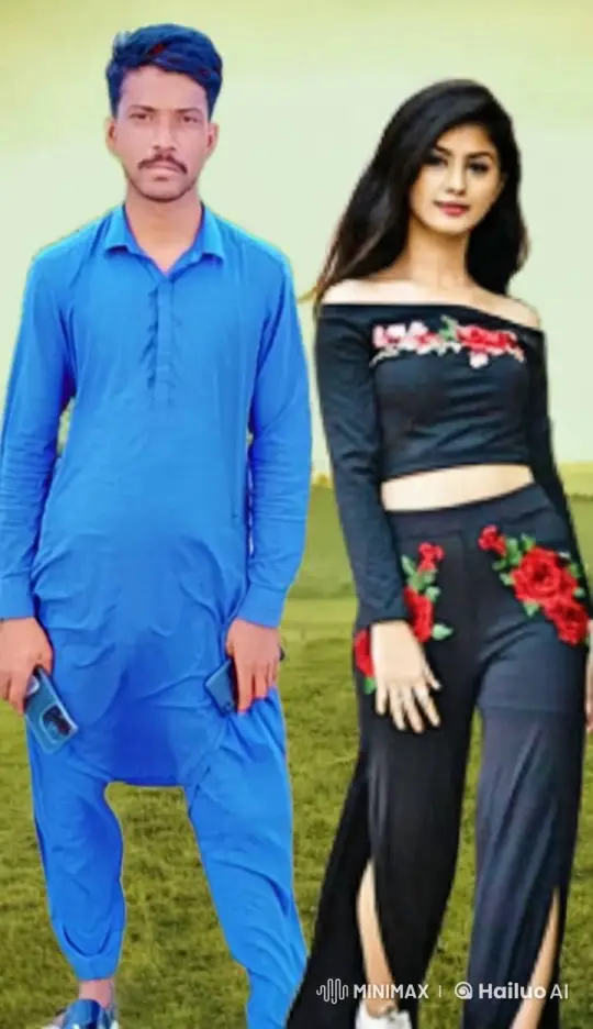 Couple Embracing in Serene Grass Field – AI Generated Video | Hailuo AI